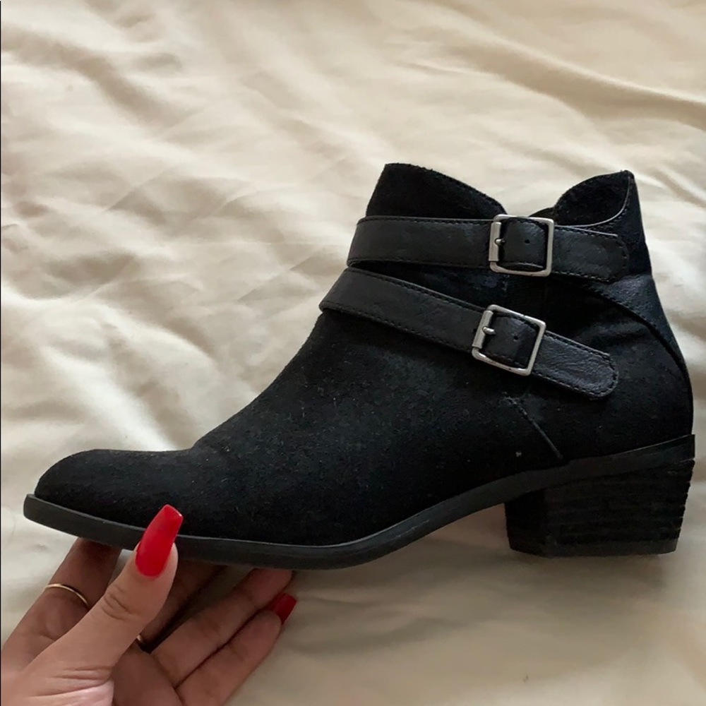 Black ankle booties